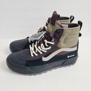 NEW Vans Sk8 Hi Gore-Tex MTE-3 Waterproof Boots Size 8 Black Brown